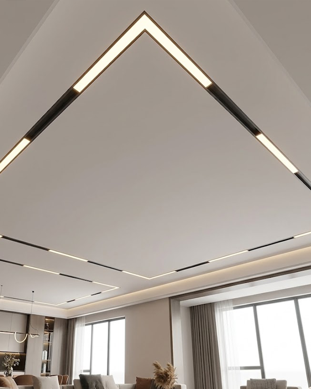 Slim Magnetic Corner Linear Light